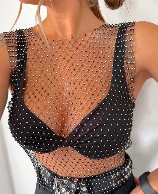 Top red strass